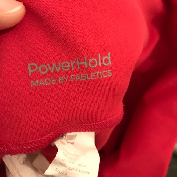 Fabletics Powerhold Leggings XS lipstick red pants - Picture 6 of 11